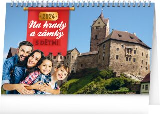 Stolní kalendář S dětmi na hrady a zámky 2024 - neuveden
