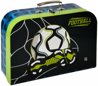 Kufřík lamino 34 cm fotbal s kopačkou - neuveden