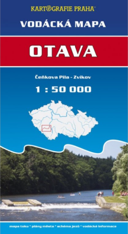 Vodácká mapa - Otava/Čeňkova pila - Zvíkov/1:50 tis. - neuveden