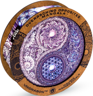Unidragon dřevěné puzzle - Mandala protiklady velikost KS - neuveden