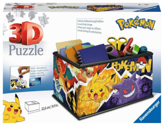 3D Puzzle: Úložná krabice Pokémon 216 dílků - 