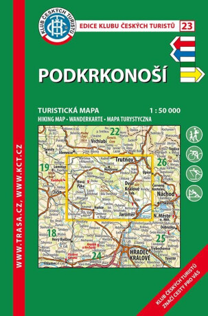 KČT 23 Podkrkonoší 1:50 000 / Turistická mapa, 1. vydání 2012 - neuveden