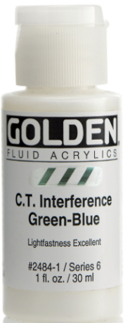 Akryl Golden Fluid 30ml – 2484 Interference Green-Blue - 