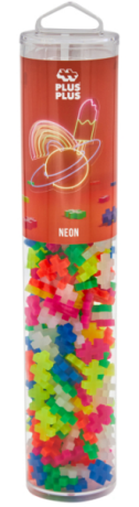 Plus-Plus stavebnice tuba - Neon Mix 240 dílků - neuveden