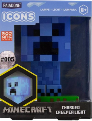 Icon Light Minecraft Creeper modrý