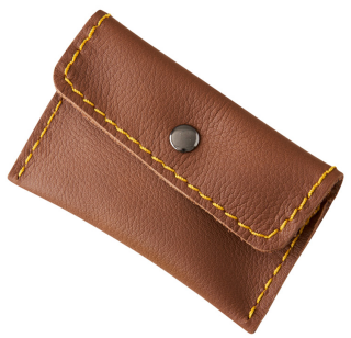 Kožená kapesní peněženka Barva kůže: Kaštan (D218) - 