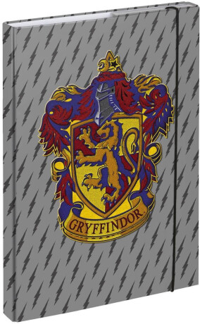 Desky na školní sešity A4 Harry Potter Nebelvír Erb - neuveden