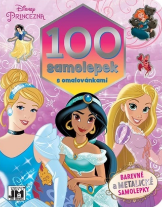 100 samolepek s omalovánkami - Disney Princezny - neuveden