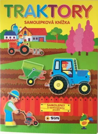 Traktory samolepková knížka k opakovanému použití - neuveden