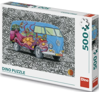 Puzzle 500 Hippies VW - neuveden
