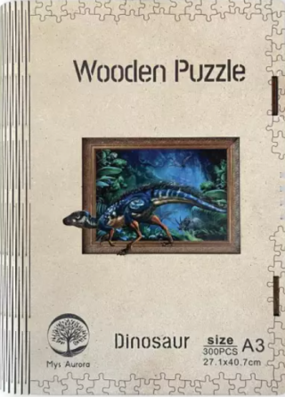 Dřevěné puzzle/Dinosaurus A3 - neuveden