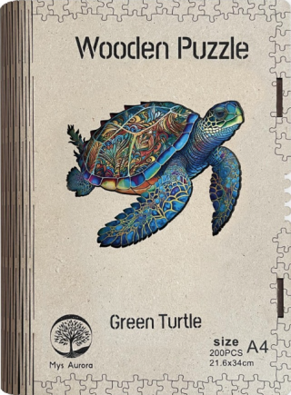 Dřevěné puzzle/Želva A4 - neuveden
