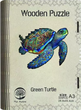 Dřevěné puzzle/Želva A3 - neuveden