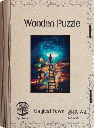 Dřevěné puzzle/Magické město A4 - neuveden