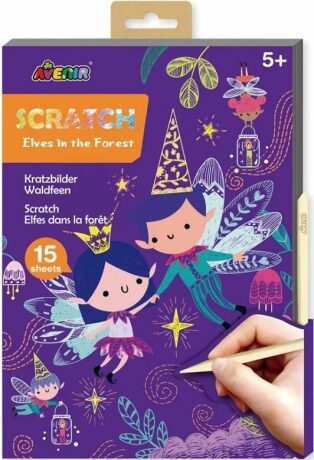 Avenir Škrabací kniha A5 - Elfové v lese - neuveden