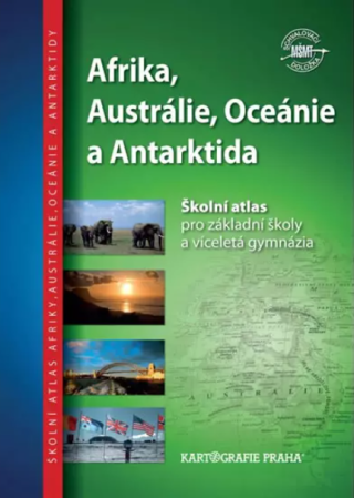 Afrika, Austrálie, Oceánie, Antarktida - Školní atlas - neuveden
