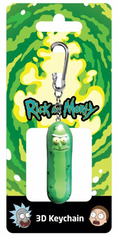 3D klíčenka Rick and Morty – Pickle Rick - 