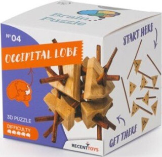 RECENTTOYS Brain Puzzle 4 - týlní lalok - neuveden