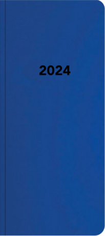 Diář PVC měsíční 2024, Blue - 
