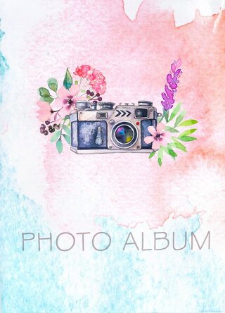 Fotoalbum, fotoaparát - květiny - 