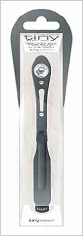 Lampička do knížky s LED úzká - šedá - neuveden