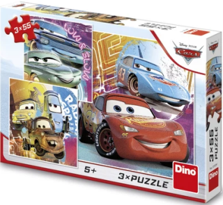 Puzzle Cars - Kamarádi 3x55 dílků - neuveden