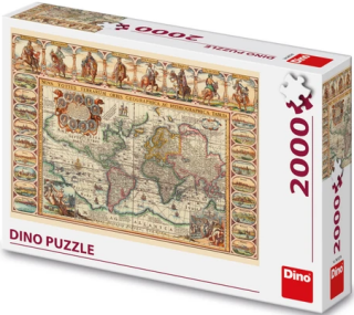 Puzzle Historická mapa světa 2000 dílků - neuveden