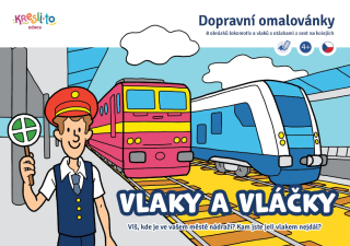 Vlaky a vláčky - Dopravní omalovánky - Filip Škoda