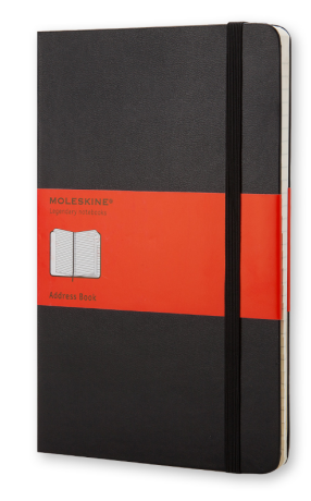 Adresář MOLESKINE tvrdý černý S - 