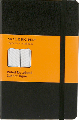 Moleskine - zápisník - linkovaný, černý S - neuveden