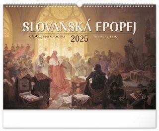 Nástěnný kalendář Slovanská epopej - Alfons Mucha 2025 - 