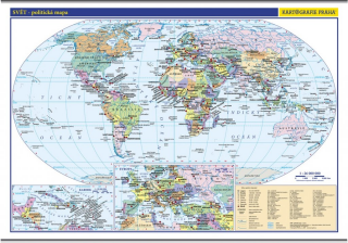Svět – školní politická nástěnná mapa - neuveden