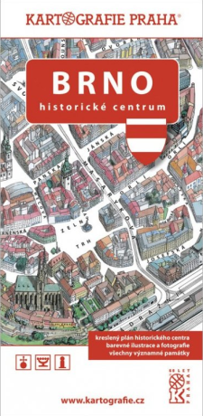 Brno - Historické centrum/Kreslený plán města - neuveden
