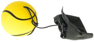 Míček vracející se gumový 6cm 4 barvy v síťce 24ks v boxu - 