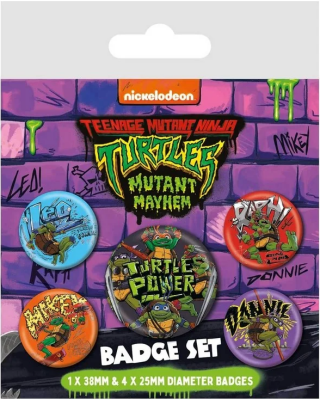 Set odznaků Ninja Želvy - 