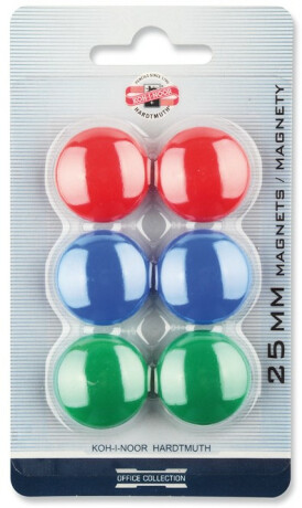 Magnety kulaté 25mm 6ks - neuveden