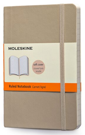 Moleskine - Zápisník měkký linkovaný béžový S - neuveden