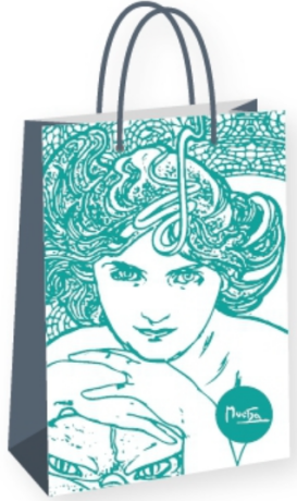 Alfons Mucha - Emerald/dárková taška střední - neuveden