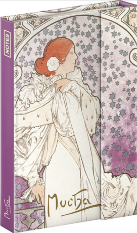 Notes Alfons Mucha - Dáma, linkovaný - neuveden