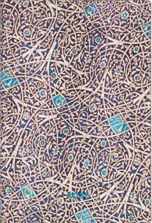Diář Paperblanks 12M 2025 Granada Turquoise Mini HOR - 