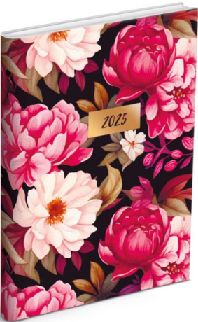 Diář 2025 D801 PU potištěný 1 denní - 