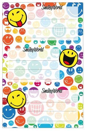 Etikety na školní sešit Smiley World - 