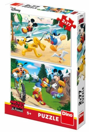 Puzzle Mickey sportuje - 2x77 dílků - neuveden