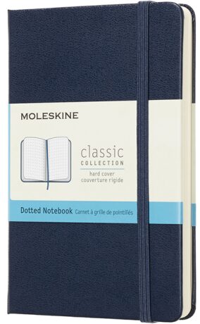 Moleskine - Zápisník tvrdý tečkovaný modrý S - neuveden
