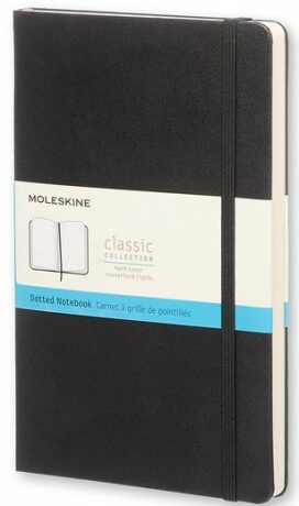 Moleskine - Zápisník tvrdý tečkovaný černý L - neuveden