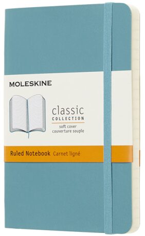 Moleskine - Zápisník měkký linkovaný modrozelený S - neuveden