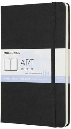 Skicář Moleskine Watercolour Notebook - L, černý - neuveden