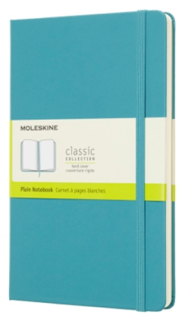 Moleskine - zápisník tvrdý, čistý, modrozelený L - neuveden
