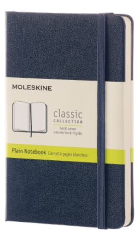Moleskine - zápisník tvrdý, čistý, modrý S - neuveden