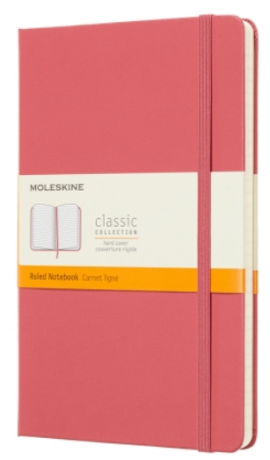 Moleskine - zápisník tvrdý, linkovaný, růžový L  - neuveden